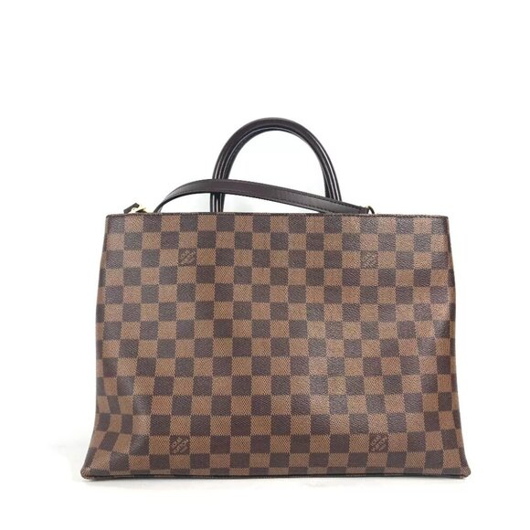 LOUIS VUITTON N41582 Damier Brompton 2WAY Shoulder Bag Tote Bag Hand Bag - Picture 3 of 14